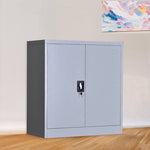 Two-Door Shelf Office Gym Filing Storage Locker Cabinet Safe V63-774205