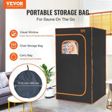Portable Steam Sauna Tent Full Size 1000W Personal Sauna Blanket W/ Chair, 880 x 880 x 1600 mm V952-ZQBXSSNQCCS14E7Q1V3