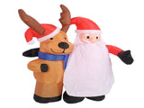 1.6m Xmas Old Men and Deer Model Santa and Reindeer LED Lights Outdoor V1294-YM0901-3115240075012
