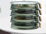 Transparent Green Insulated Food Stackable Multilayer Dustproof Thermal Vegetable Storage V1294-YM0703-3118230143413