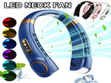 New Neck Hanging Fan Portable Mini USB Fan Personal Cooling Turbine Small Charging Quiet V1232-GBFS004