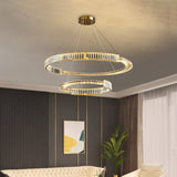 BAMDECOR C3318/2 Modern Crystal Chandeliers Lighting Contemporary Round Chandelier Lighting V255-BAM-C3318-2-0608