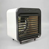Portable Air Conditioner Fan 3 Speeds Cooling Humidifier Fan for Room Desk Bedroom Office White V1263-JX-7214-2