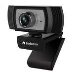 Verbatim 1080p Full HD Webcam - Black/Silver FHD 1920x1080, 2.0 Mega Pixels, Compatible with Windows V1202-V2-VIV-66614