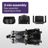 EQUIPMED FreeLite Mid-Sized Foldable Electric Mobility Scooter, Lithium Battery, Long Range and V219-HMBMSCEQ4LGA