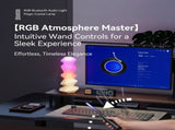 Magic Crystal Sound Lamp with RGB Music Rhythm, Bluetooth Speaker & Remote Control Wand Ambient V1341-ZY-LNB7QKDX-GREEN