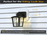 2X Siding Mounting Kit,8141DBL Outdoor Light Mounting Block,Siding Mounting Plate for Lap Double and V1370-AZ4-10063