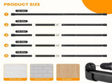 18-75" Oval Closet for Hanging Clothes Adjustable Closets Heavy Duty Black Poles Bar Closet V1107-127-10231-BLK4
