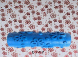 5 pcs 5'' Rubber Embossed Flower Pattern DIY Paint Roller Sleeve Decorative Texture Roller for Wall V1369-AZ3-W-05482
