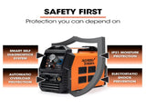 ROSSI 45A Plasma Cutter, Non-Touch Pilot ARC for Easy Cuts of Painted or Rusty Metals, DC Inverter V219-WDRPLMROC45A