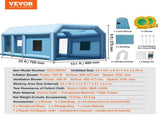 Inflatable Paint Booth 23x13.1x9ft Inflatable Spray Booth 750W480W Blower V952-CQSPQFLSKCGLKCDG9V3