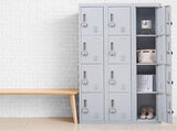 12-Door Locker for Office Gym Shed School Home Storage - 4-Digit Combination Lock V63-839081