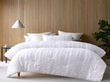 Accessorize Seersucker White 3 Piece Polyester Comforter Set King V442-HIN-COMFORTER-SEERSUCKER-WHITE-KI