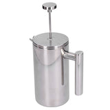Stainless Steel Coffee Maker Portable Manual Coffee Pot Kettle Cup for Home Office1000ml V1294-YM0901-3113210127112