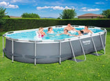 Bestway Swimming Pool 427x250x100cm Steel Frame Above Ground Pools Filter Pump Ladder 7250L BW-POOL-427-56622