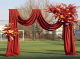 Golden Square Arch Adjustable 1M-2M Flower Rack Backdrop Stand Balloon Arch Stand for V985-WEDDINGARCHSQUARE
