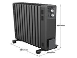 Dimplex Oil Free 2.4kW Column Heater w/ Thermostat in Black ECR24