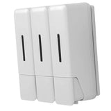 Shower Soap Dispenser 250ml 3 Chamber Leakproof Wall Mount Manual Shampoo and Conditioner Dispenser V1294-YM0901-3112250030411