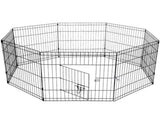 YES4PETS 24' Dog Rabbit Playpen Exercise Puppy Enclosure Fence With Cover V278-PL24WCOVER