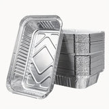 120x Aluminium Disposable Foil Food Container Trays Pans Baking Roast Bulk 22x15.5x5cm V563-AF2215-5-24PK