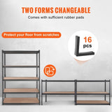 VEVOR Storage Shelving Unit, 5-Tier Adjustable, 907 kg Capacity, Heavy Duty Garage Shelves Metal V952-SXHJC24DX48WXEASCV0
