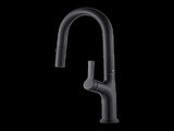 Kitchen Laundry Bathroom Basin Sink Pull Out Mixer Tap Faucet in Black V63-847991