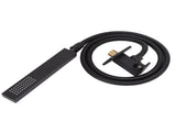 Wall Mounted Shower Set Black High Pressure Shower Head with G1/2 Caliber for Bathroom V1294-YM0523-3112220034411