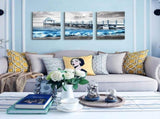 Wall Decorations For Living Room 3 Piece Framed Canvas Wall Art For Bedroom Office Wall Decor Black V1366-AZ2-W-18350