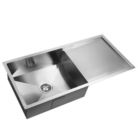 Cefito Kitchen Sink 96X45CM Stainless Steel Basin Single Bowl Silver SINK-9645-R010