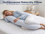 Giselle Bedding Cooling Pregnancy Pillow Adjustable Maternity Pillow for Sleeping, Body Pillows for PILLOW-MAT-COOL-AD-BL