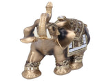 Resin Elephant Statue Figurine Crafts Desktop Ornaments for Home Living RoomGold L 16.5x8x16cm V1294-YM0718-3115200145211