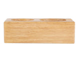 2Hole Wooden Tamper Base Natural Wood Color External Durable Tamping Station Handle Stand for V1294-YM0710-3118210241211