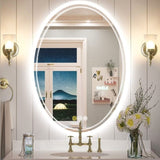 600x800mm LED Bathroom Mirror Oval Anti-Fog Dimmable V178-66712