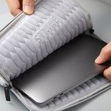 15 inch Laptop Sleeve Padded Travel Carry Case Bag L size LUKE GREY V274-OF-DST-LAPBG109L-GY