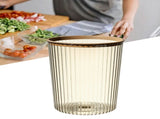 Transparent Garbage Bin with Top Ring Easy Attached Lid Free Large Capacity Trash Bin Can for V1294-YM0706-3117230156714