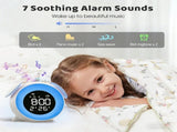 Children's alarm clock, educational day/night alarm clock with 15-color night light, snooze V1188-MS-313-0489