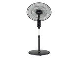 DEVANTI 16" Pedestal Fan with Remote 3 Speeds 8H Timer, Black PF-RC-40G2M-BK