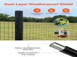 Farm Fence, 122cm x 15.2m, 2 x 4 in Mesh 14 Gauge Galvanized Steel Wire Fencing for Cattle, Hog & V952-JSGSWL48IN50UQH44001V0