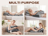 6-Segment Adjustable Weighted Body Pillow for Anxiety Adults, 10lbs Modular Sensory Pillow with V1107-115-09289