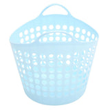 Sky-Blue Reusable PP Laundry Hamper with Handle for Bathroom Storage V1366-AZ2-W-26153