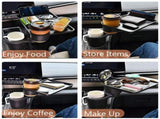 Portable car storage accessories, car beverage tray, car cup tray, 360-degree rotatable, adjustable V1189-WXFBOL-139-1