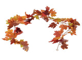 Decorative Artificial Maple Garland Fall Leaf Garland Decoration Thanksgiving Halloween Fake Maple V1294-YM0523-3115210217312