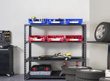 Plastic Storage Bin, , Hanging Stackable Storage Organizer Bin, Blue/Red, V952-DDWLX6G00000096OEV0