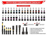 42 Piece Impact Screwdriver Bits Set with Phillips, Slotted and Bits, Portable Storage Case V1366-AZ2-W-15569