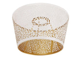 Lamp Shade E27 E26 White Carved Flower Pattern Iron Modern Design Easy Installation Bulb Shade for V1294-YM0706-3119230133111