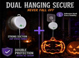 5 Pack Halloween Pumpkin Window Lights, Battery-Powered Halloween Decorations with Suction Cups, 8 V1107-124-99720-ORG3