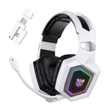 2.4GHz Wireless Gaming Headset with Flip Mic for PC White V1263-JX-7062