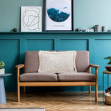 SOGA 2X 30cm Romantic French Mosley Jacquard French Jungle Jacquard Raw Edge Waist Throw FRENCHCUSHION226X2