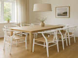 Levede 8x Dining Chairs Wooden Hans White CH1041-2-WHX4
