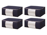 Clothes Storage Bags Fabric Foldable Blanket Storage Container Closet Organizer with Clear Window V1294-YM0901-3117250021312